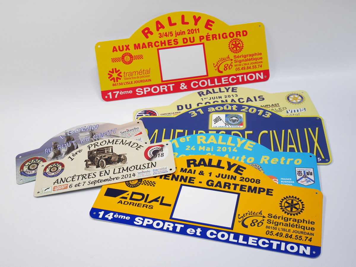 Plaques de rallye